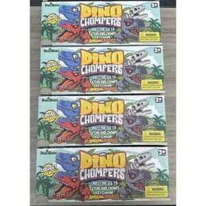 DINOBROS Dino Chompers Keychain Special Edition, Vending Prize New LOT OF 4